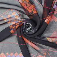 Abstract Geometric Printed Polyester Chiffon 54 Inch Fabric SV581952 2