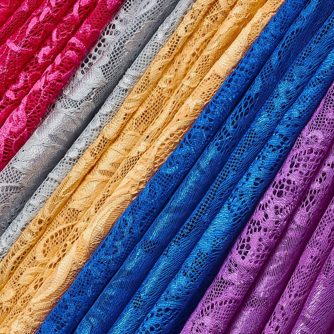 Victoria Stretch Lace Fabric Group