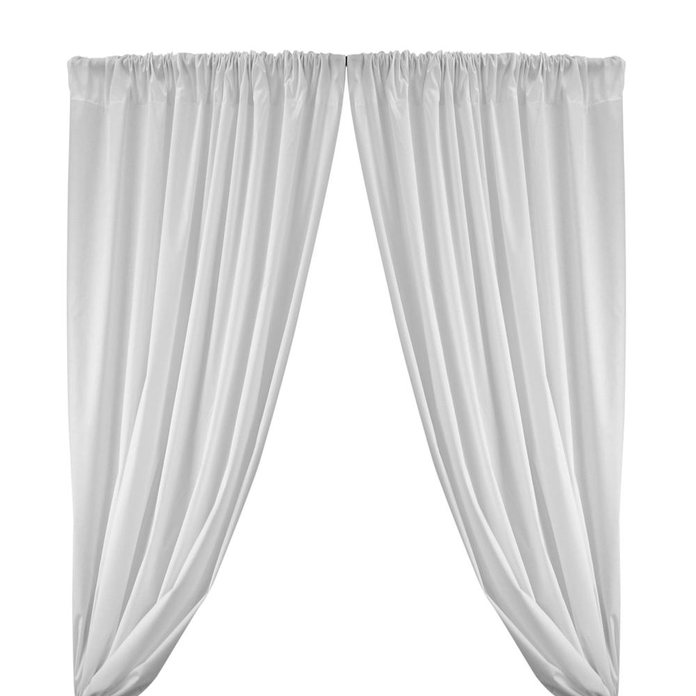 Cotton Polyester Broadcloth Rod Pocket Curtains Curtains White 1