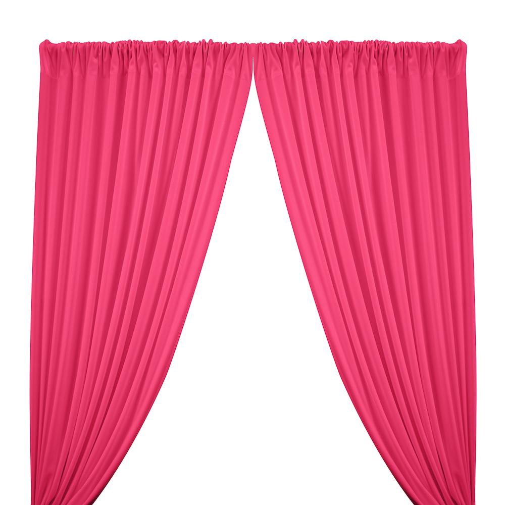 Scuba Double Knit Rod Pocket Curtains Fuchsia 1