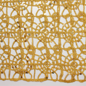 Corded Sequin Lace Fabric SV570745 Gold 3