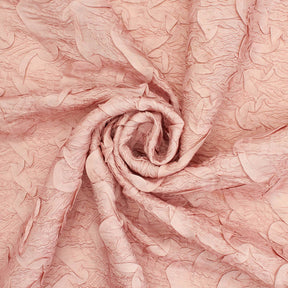 Ruched Ruffle Satin Fabric SV581012 Blush 2