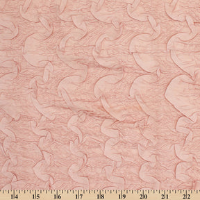 Ruched Ruffle Satin Fabric SV581012 Blush 4