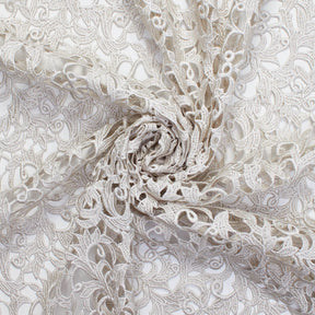 Heather Guipure French Venice Lace Fabric SV574137 Champagne 3