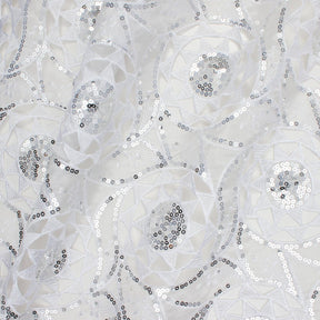 Solar Sequins On Organza Lace Fabric SV581051 1