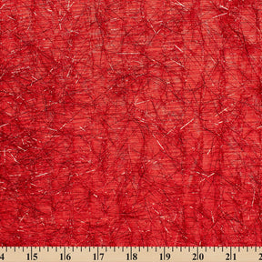 Metallic Eyelash Lame Fabric SV574638 Red 3