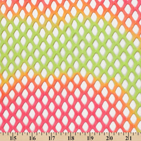 Cabaret Stretch Mesh Fabric SV577929 Neon Lime / Hot Pink 3