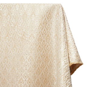 Arbor Bloom Extra Wide Metallic Damask Upholstery Jacquard Fabric SV581143 Ivory 1