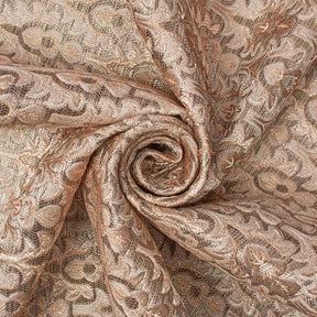 Arbor Bloom Extra Wide Metallic Damask Upholstery Jacquard Fabric SV581144 Bronze 2