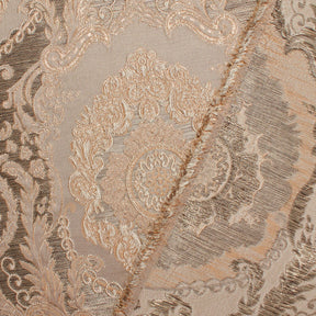 Versailles Extra Wide Two Tone Metallic Damask Jacquard Fabric Bronze SV581138 A5