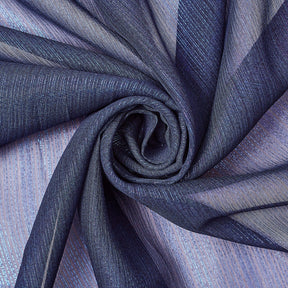 Zari Metallic Chiffon Jacquard Fabric SV578225 Navy Blue A2