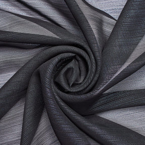 Zari Metallic Chiffon Jacquard Fabric SV578228 Black A2
