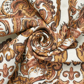 Floral Bloom Extra Wide Damask Upholstery Jacquard Fabric SV581151 Autumn 2