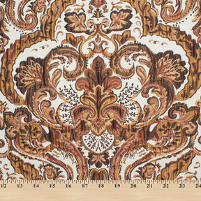 Floral Bloom Extra Wide Damask Upholstery Jacquard Fabric SV581151 Autumn 4
