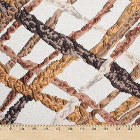 Abstract Vine Extra Wide Upholstery Jacquard Fabric SV581148 Autumn A9