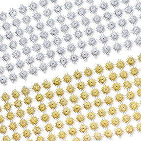 4 5 Inch Sunflower Filigree Metallic Rhinestone Lace 10 Yard Trim Group
