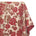 Rose Floral Plain Woven Crinkle Metallic Brocade Jacquard Fabric SV580726 Red Gold A1