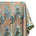 Abstract Plain Woven Crinkle Metallic Brocade Jacquard Fabric SV580736 Sage / Orange 1