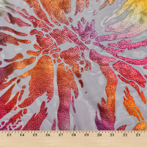 Abstract Metallic Embroidered Chiffon Jacquard Fabric SV580746 Sunburst 4