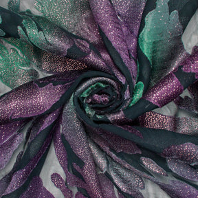 Abstract Metallic Embroidered Chiffon Jacquard Fabric SV580747 Mirage 2