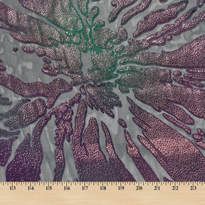 Abstract Metallic Embroidered Chiffon Jacquard Fabric SV580747 Mirage 4