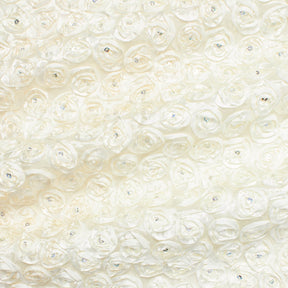 Sequins Rosette Fabric SV581798 Light Yellow 1
