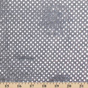 American Trans Knit Confetti Dot Sequins Fabric SV581656 Charcoal / Silver 3