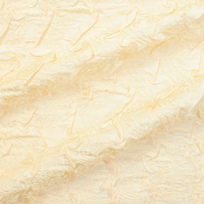 Ruched Ruffle Satin Fabric SV581258 Light Yellow 1