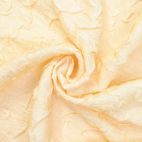 Ruched Ruffle Satin Fabric SV581258 Light Yellow 2