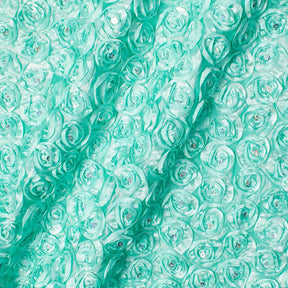 Sequins Rosette Fabric SV581795 Mint 1
