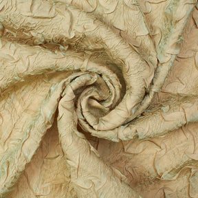 Ruched Ruffle Satin Fabric SV581215 Olive 2