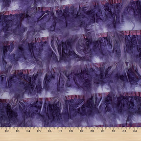 Chicken Feather Trim Layers Fabric SV581800 Violet 2