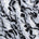 Ruffled Bulbs Embroidered On Chiffon Fabric SV576098 Black / White 1