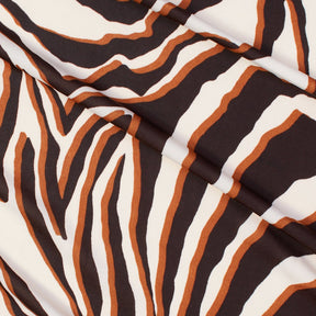 Brown Zebra Printed Ity Fabric SV570310 1