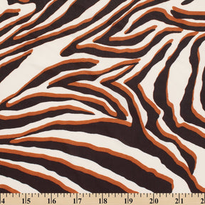 Brown Zebra Printed Ity Fabric SV570310 3