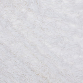 Black Fringe Trim Layers On Poly Chiffon Fabric SV581052 White 1