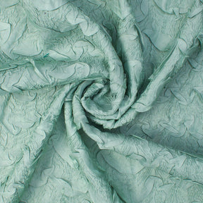 Ruched Ruffle Satin Fabric SV581193 Pistachio 2