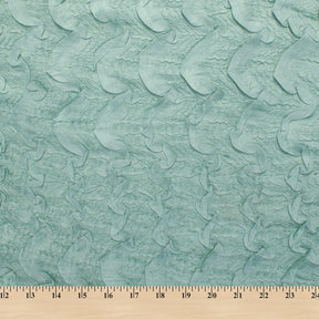Ruched Ruffle Satin Fabric SV581193 Pistachio 3