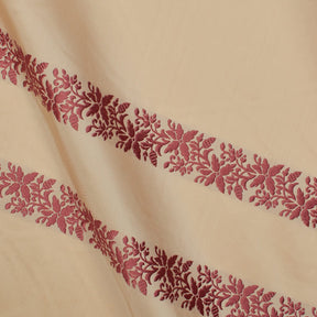 Floral Vine Embroidery On Silk Taffeta 54 Inch Fabric SV581555 1