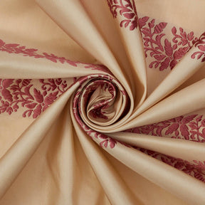 Floral Vine Embroidery On Silk Taffeta 54 Inch Fabric SV581555 2