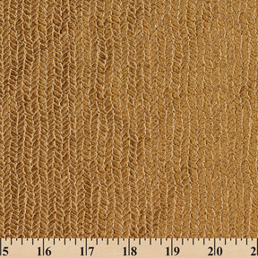 Woven Chevron Silk Satin Jacquard 56 Inch Fabric SV581540 Gold 3