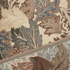 Leafy Extra Wide Metallic Upholstery Jacquard Fabric SV581159 Beige 3