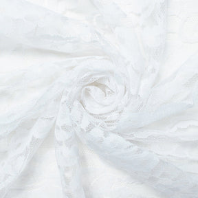 Raschel Lace Fabric SV570368 White 3