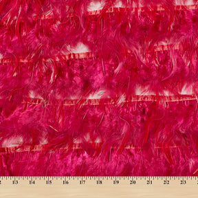 Chicken Feather Trim Layers Fabric SV576005 Fuchsia 3