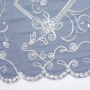 Corded Floral Embroidery On Georgette Fabric SV581227 Grey 2