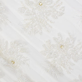 Gloriosa Bridal Lace Beaded Fabric SV573432 White 1