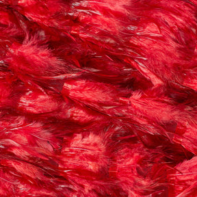 Chicken Feather Trim Layers Fabric SV576004 Red 1