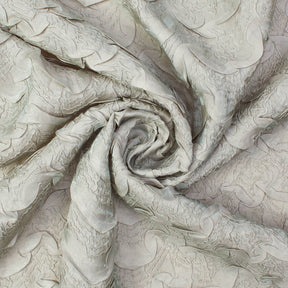 Ruched Ruffle Satin Fabric SV581191 Sage 2