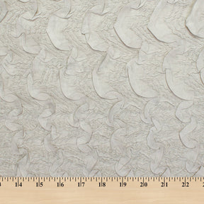 Ruched Ruffle Satin Fabric SV581191 Sage 3