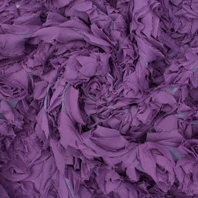 Ruffle Daisy Rosette On Mesh Fabric SV581032 Violet 2
